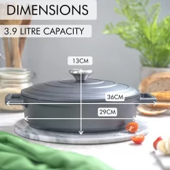 Cocotte Fonte Nuovva Avec Couvercle - 3,9L / 28cm - Revêtement Antiadhésif - Poignées Ergonomiques - Cocotte Passe Au Four - Idéale Pour La Cuisson Classique Cocotte Fonte 29 Cm - Convient à Toutes Les Sources De Chaleur 15 Cocotte Fonte Nuovva Avec Couvercle - 3,9L / 28cm - Revêtement Antiadhésif - Poignées Ergonomiques - Cocotte Passe Au Four - Idéale Pour La Cuisson Classique Cocotte Fonte 29 Cm - Convient à Toutes Les Sources De Chaleur -Fournitures De Cuisine Boutique 1200x1200 731