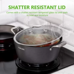 Pan Anti-adhésive ITSMILLERS 6 Litres Cocotte élégante En Céramique Aluminium Avec Couvercle, Induction Possible Sans PTFE Ni PFOA 13 Pan Anti-adhésive ITSMILLERS 6 Litres Cocotte élégante En Céramique Aluminium Avec Couvercle, Induction Possible Sans PTFE Ni PFOA -Fournitures De Cuisine Boutique 1200x1200 742