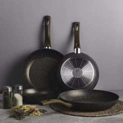 Ensemble De Poêles à Frire De Luxe Oneiro - Eco Friendly - Champagne - ø20 X H 4,2 ø24x H 4,6cm - Cuisine - Salle à Manger - Cuisine - Poêle - Induction - Gaz - Casseroles - Poêles -Fournitures De Cuisine Boutique 1200x1200 752