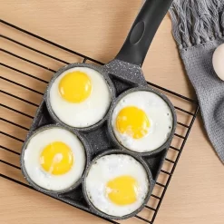 Pureen® 4 En 1 Frying Pan Non Stick - Casseroles Et Poêles - Quatre Pièces - Quatre Trous - Accessoires De Vêtements Pour Bébé De Cuisine - Omelette Pan - Pour Les Burgers Et Les œufs - Crêpes - Geen Fumée - Résistant Aux Taches -Fournitures De Cuisine Boutique 1200x1200 769