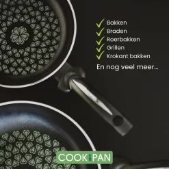 Ensemble De Poêles à Induction Rocco 2 Pièces - Revêtement Antiadhésif - Céramique - Convient Au Gaz Et à L'induction -Fournitures De Cuisine Boutique 1200x1200 772