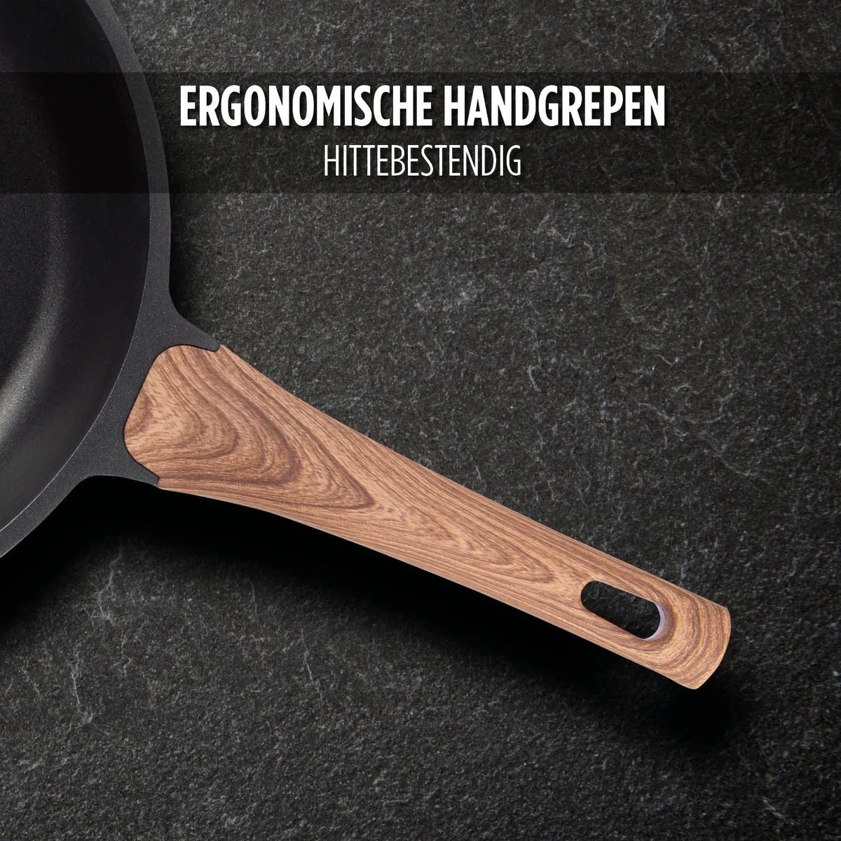 Rosmarino Black Line - Poêle - Ø20cm - 100% Sans PFAS & PFOA - Fonte D'aluminium - Revêtement Minéral Antiadhésif - Poignée Ergonomique - Convient à Tous Feux & Lave-vaisselle 10 Rosmarino Black Line - Poêle - Ø20cm - 100% Sans PFAS & PFOA - Fonte D'aluminium - Revêtement Minéral Antiadhésif - Poignée Ergonomique - Convient à Tous Feux & Lave-vaisselle – Image 10