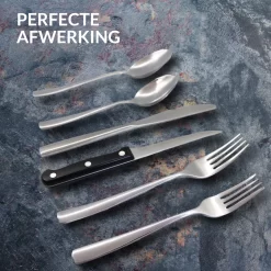 Master Knifes© Couverts Pour 6 Personnes (36 Pièces) - Cuillères, Couteaux, Fourchettes Et Couteaux à Steak - Passe Au Lave-vaisselle - Argent /acier Inoxydable 15 Master Knifes© Couverts Pour 6 Personnes (36 Pièces) - Cuillères, Couteaux, Fourchettes Et Couteaux à Steak - Passe Au Lave-vaisselle - Argent /acier Inoxydable -Fournitures De Cuisine Boutique 1200x1200 8