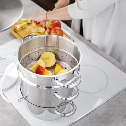 Presse-agrumes Professionnel 6 Pièces Florina / Presse-agrumes Lent Et Cuiseur Vapeur Pour La Cuisinière 8L - Presse-agrumes - Casserole à Jus - Presse-agrumes - Extracteur De Vapeur - Presse-fruits - Acier Inoxydable -Fournitures De Cuisine Boutique 1200x1200 837