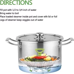 Cuiseur Vapeur En Acier Inoxydable, Cuiseur Vapeur Réglable Avec Poignée Coulissante, Pour Fruits Et Légumes, Panier Pliable, Inox, Va Au Lave-vaisselle, Nourriture Pour Bébé (14-23 Cm) -Fournitures De Cuisine Boutique 1200x1200 847