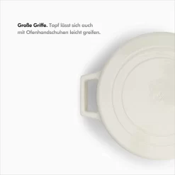 KIVY Faitout En Cast Iron Safe [5,2 Litres - 26 Cm] - Tous Feux Et Induction - Cocotte Cocotte Cocotte En Cast Iron Avec Couvercle - Passe Au Four - Cocotte En Cast Iron -Fournitures De Cuisine Boutique 1200x1200 878