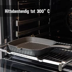 Poêle Gril En Fonte Daumonet - Poêle à Steak - 23,5 Cm - 2 Litres - Émail - Noir - Convient à Toutes Les Sources De Chaleur - Électrique - Gaz - Halogène - Induction - Céramique - Va Au Lave-vaisselle -Fournitures De Cuisine Boutique 1200x1200 889