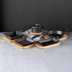 Mini Casserole Carrée De Luxe Oneiro - Avec Plateau De Service - Fonte - Cuisson - Salle à Manger - Cuisine - Autres Casseroles - Induction - Gaz - Casseroles - Poêles -Fournitures De Cuisine Boutique 1200x1200 908