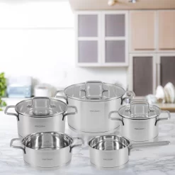 ProfiCook KTS 1225 - Set De Casseroles En Acier Inoxydable 5 Pièces - Avec Indication De La Taille -Fournitures De Cuisine Boutique 1200x1200 954