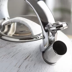 Edënbërg White Line - Bouilloire Sifflante De Luxe En Acier Inoxydable - 3,0 Litres - Blanc -Fournitures De Cuisine Boutique 1200x1200 991