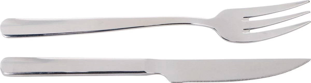 Ensemble De Couteaux Et Fourchettes à Steak Alpina - 12 Pièces - Acier Inoxydable - INOX - Rost Frei - 6 Personnes 6 Ensemble De Couteaux Et Fourchettes à Steak Alpina - 12 Pièces - Acier Inoxydable - INOX - Rost Frei - 6 Personnes – Image 6