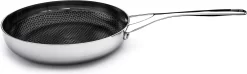 Crowd Cookware - Casserole Barbe Noire Ø28 Cm - Acier Inoxydable - Résistant Aux Rayures Et Antiadhésif - Convient à Toutes Les Sources De Chaleur Y Compris Le Four - Passe Au Lave-vaisselle