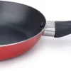 Poêle à Frire Professionnelle En Aluminium Rouge Avec Revêtement Antiadhésif 20 Cm - Poêles à Sauteuses