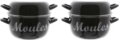 Set De 3 Moules à Moules / Marmites émaillées 24 Cm Moules - Cosy And Trendy - Cuisson Des Moules