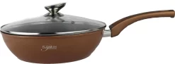 Platinum FDADF28 Sauteuse Koper Ø 28cm Avec Couvercle - Pour Toutes Les Sources De Chaleur, Y Compris L'induction
