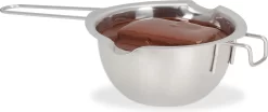 Relaxdays 8 X Melting Pot Acier Inoxydable - Poêle Au Bain Marie - Ø 11 Cm - Argent - Métal - Fondant -Fournitures De Cuisine Boutique 1200x504 1