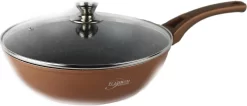 Platinum FDADF28 Sauteuse Koper Ø 28cm Avec Couvercle - Pour Toutes Les Sources De Chaleur, Y Compris L'induction -Fournitures De Cuisine Boutique 1200x516