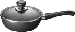 Scanpan Classic - Sauteuse 20cm Avec Couvercle - Sauteuse Avec Revêtement Antiadhésif Sans PFOA Ni PFOS - Zwart -Fournitures De Cuisine Boutique 1200x521