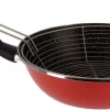 Friteuse/friteuse Inox/émail Tous Feux - Rouge 27 Cm - Frire Sur Gazinière Ou Plaque De Cuisson