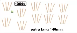 1000x Fourchette à Goûter En Bois XL 140mm - Plateau Frites Frites Plateau Snack Frikandel Amuse Cône à Emporter