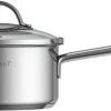 Casserole Luxe Avec Couvercle Trou De Surpression – Inox 18/10 Brossé - Casserole Kassel 16 X 8 Cm / 1,6L – CHROME