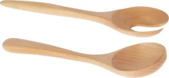 Couverts à Salade Krumble - Set De 2 - Couverts à Laitue - Cuillères à Laitue - Ensemble à Salade - Fourchette Et Cuillère à Salade - Ustensiles De Cuisine - 2 Pièces - Bois - Marron -Fournitures De Cuisine Boutique 1200x561