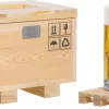 Labyrinth - Verre à Bière Dans Une Boîte En Bois (27x21x21 Cm) Avec Sous-verre En Bois - Chope à Bière 1 Litre - Coffret Cadeau