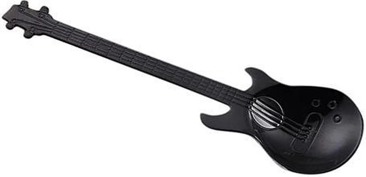 8 Cuillères à Café De Guitare - Cuillère à Café En Acier Inoxydable - Cuillère à Thé Et à Café - Noir 2 8 Cuillères à Café De Guitare - Cuillère à Café En Acier Inoxydable - Cuillère à Thé Et à Café - Noir – Image 2