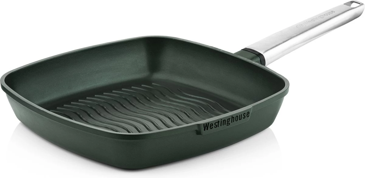 Batterie De Cuisine Westinghouse - Série Performance Poêle Wok 28 Cm + Poêle Grill 28 Cm - Vert 10 Batterie De Cuisine Westinghouse - Série Performance Poêle Wok 28 Cm + Poêle Grill 28 Cm - Vert – Image 10