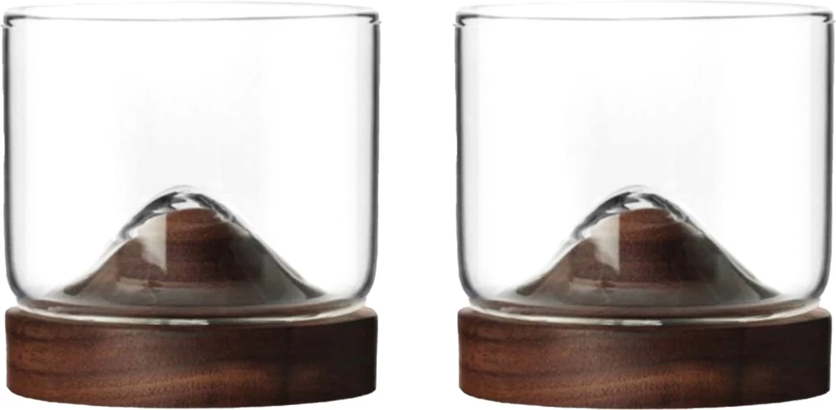 Verre à Whisky Aretica - Set De 2 - 250 Ml - Y Compris Sous-verre - Coffret Cadeau Whisky - Verres - Verres à Verres à Whisky - Marron - Glas - Bois - 7,3 X 7,3 X 7 Cm 1 Verre à Whisky Aretica - Set De 2 - 250 Ml - Y Compris Sous-verre - Coffret Cadeau Whisky - Verres - Verres à Verres à Whisky - Marron - Glas - Bois - 7,3 X 7,3 X 7 Cm