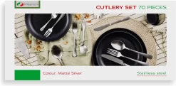 MAGNANI Couverts De Table Inox 70 Pièces, Ménagère Couverts De Table Couleur Argent, Set De Couverts De Table En Acier Inoxydable, Set De Ménagère Complet -Fournitures De Cuisine Boutique 1200x590