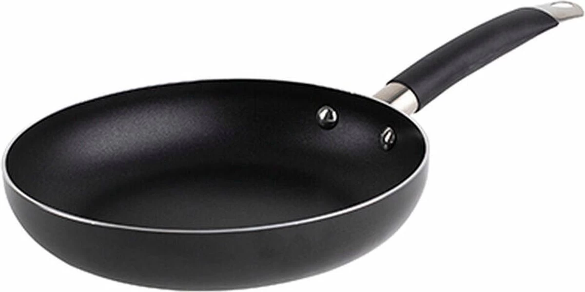 San Ignacio Poêle à Frire Valencia Zwart 24x5cm Aluminium - Cuisson - Pâtisserie - Tous Feux - Revêtement Antiadhésif