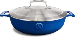 Saveur Selects Voyage Series - Poêlon - 30cm - Avec Couvercle Léger Double Paroi - Blauw Classique - Convient Pour Induction - Sans PFAS - Garantie à Vie