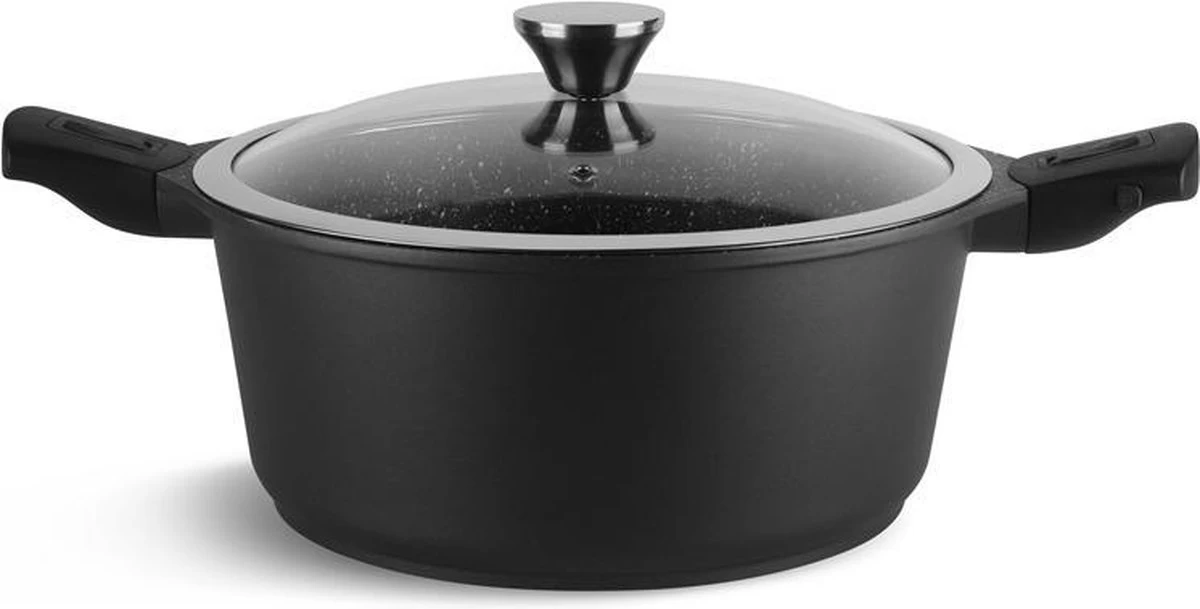 Edënbërg Black Line - Batterie De Cuisine De Luxe En Aluminium Forgé De 10 Pièces - Avec Poignées Amovibles 6 Edënbërg Black Line - Batterie De Cuisine De Luxe En Aluminium Forgé De 10 Pièces - Avec Poignées Amovibles – Image 6