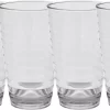 Eurotrail Set De 4 X Verres à Eau/verres De Camping/pique-nique En Plastique Incassable Transparent 285 Ml - Verre En Polycarbonate