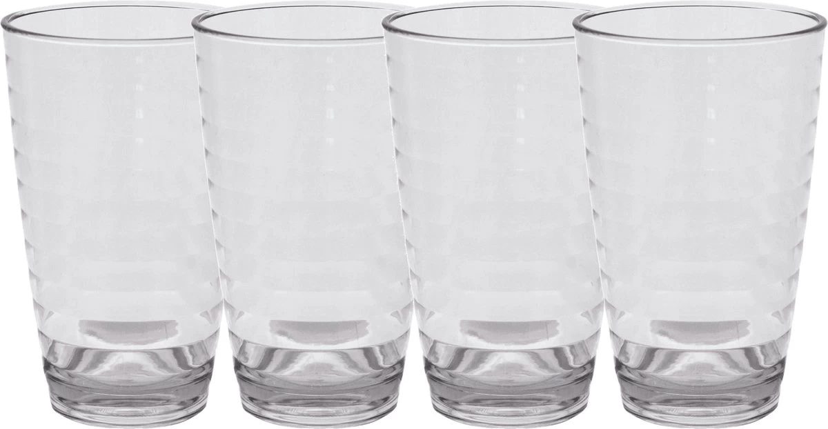 Eurotrail Set De 4 X Verres à Eau/verres De Camping/pique-nique En Plastique Incassable Transparent 285 Ml - Verre En Polycarbonate 1 Eurotrail Set De 4 X Verres à Eau/verres De Camping/pique-nique En Plastique Incassable Transparent 285 Ml - Verre En Polycarbonate