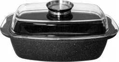 Casserole En Aluminium Meyerhoff Avec Couvercle En Verre Et Aromatiseur 6L MH-D15 Noir - 39 X 22,5 X 18 Cm - Revêtement Antiadhésif Aspect Marbre 10 Casserole En Aluminium Meyerhoff Avec Couvercle En Verre Et Aromatiseur 6L MH-D15 Noir - 39 X 22,5 X 18 Cm - Revêtement Antiadhésif Aspect Marbre -Fournitures De Cuisine Boutique 1200x624