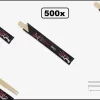 500x Baguettes Baguettes 21cm Dans Un étui Noir Sushi Baguettes Baguettes Chinois Japon Festival Indien Nourriture Thème Fête
