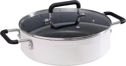 Pot à Soupe Brango® 4 Litres - Antiadhésif - Casserole à Induction - Pan à Casseroles à Soupe - Casseroles Et Poêles - Casserole 4L - Avec Couvercle - Lavable Au Lave-vaisselle - Aluminium