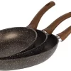 Ensemble De Poêles à Frire De Luxe Oneiro - Eco Friendly - Champagne - ø20 X H 4,2 ø24x H 4,6cm - Cuisine - Salle à Manger - Cuisine - Poêle - Induction - Gaz - Casseroles - Poêles