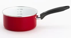 Lite-Body - Back To Basics - Batterie De Cuisine - Émail - 2 Pièces - Casserole Ø 16cm Et Ø 18 Cm - Rouge Rubis -Fournitures De Cuisine Boutique 1200x648 2