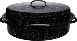 Millvado Granite Collection - Pan à Rôtir Ovale - Casserole Ovale / Casserole Avec Couvercle - Casserole De Jeu De 48 Cm