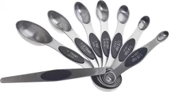 8 Pièces Cuillère à Café De Mesure Magnétique Cuillère à Soupe Pour Ingrédients Secs Et Liquides Cuillère à Mesurer à Double Tête En Acier Inoxydable -Fournitures De Cuisine Boutique 1200x652