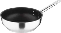 Vogue Platinum Plus Acier Inoxydable Sauteuse Induction Antiadhésive 24cm - Vogue FC099 - Hôtellerie & Professionnel