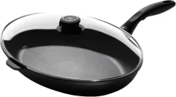 Swiss Diamond - XD Poêle à Poisson - Revêtement Antiadhésif - 38x26cm - Avec Couvercle