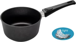 Casserole Pressée Eurolux Avec Poignée Amovible 18 X 9,5 Cm Flex Induction / Combizone Compatible Bosch Et Siemens
