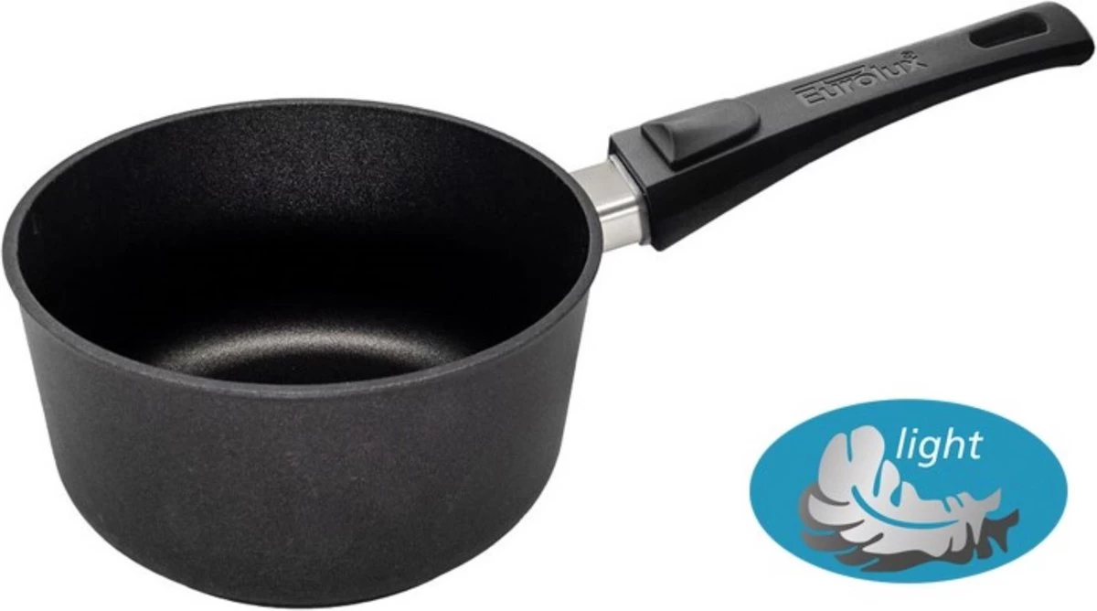 Casserole Pressée Eurolux Avec Poignée Amovible 18 X 9,5 Cm Flex Induction / Combizone Compatible Bosch Et Siemens 1 Casserole Pressée Eurolux Avec Poignée Amovible 18 X 9,5 Cm Flex Induction / Combizone Compatible Bosch Et Siemens