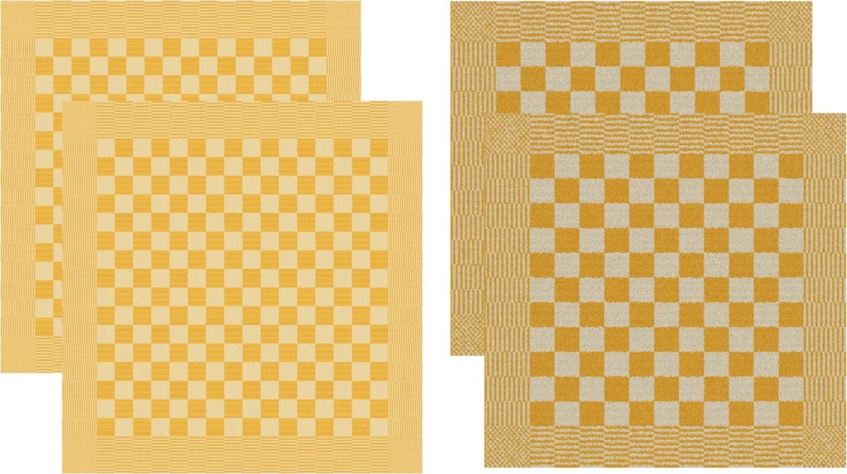 DDDDD De Cuisine Jaune - 2x Torchon 55x50 Cm + 2x Torchon 65x65 Cm - Barbecue 1 DDDDD De Cuisine Jaune - 2x Torchon 55x50 Cm + 2x Torchon 65x65 Cm - Barbecue