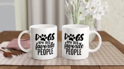 Les Chiens Sont Ma Tasse En Céramique De Personnes Préférées, Tasse Pour Les Propriétaires De Chiens, Un Cadeau Pour Les Amoureux Des Chiens, Tasse Cadeau Avec Patte Mignonne, D015-184W, 11 Oz, -Fournitures De Cuisine Boutique 1200x675 25