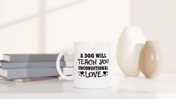 Un Chien Vous Apprendra Une Tasse En Céramique D'amour Inconditionnel, Une Tasse De Cadeau Uniek Pour Les Amoureux Des Chiens, Un Cadeau Mignon Pour Vos Proches, D015-086W, 11 Oz, -Fournitures De Cuisine Boutique 1200x675 71